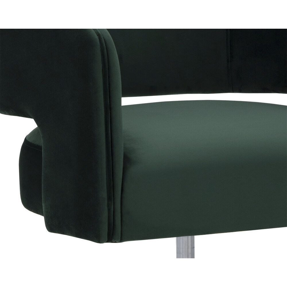 Claren Deep Green Sky Office Chair